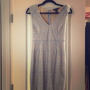 Powder blue lace dress